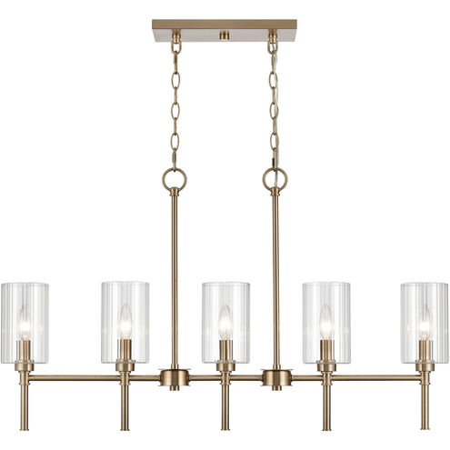 Chastine 5 Light 36 inch Modern Gold Chandelier Ceiling Light